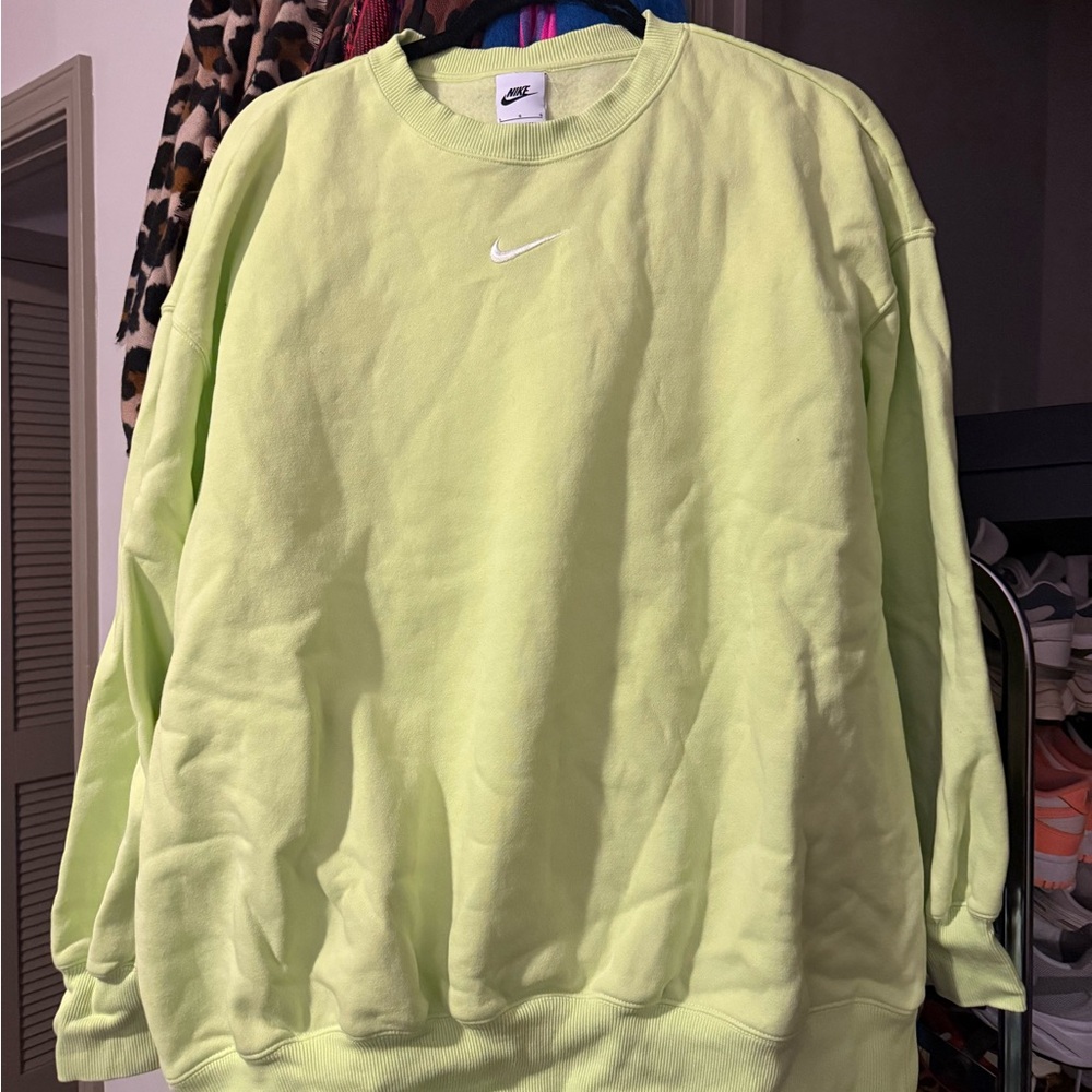 Nike womens Lime Green Sweatershirt
